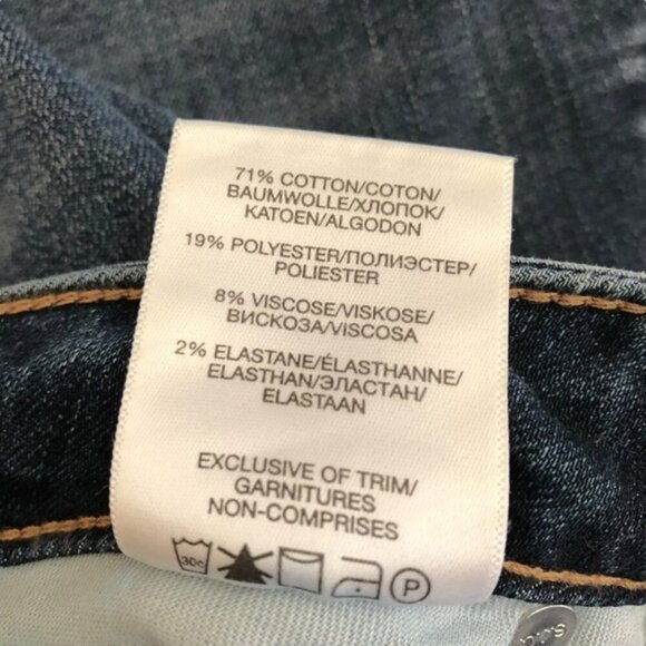 Silver Most Wanted Mid Rise Skinny Jeans Size 34 Dark Wash Frayed Hem - Picture 13 of 13